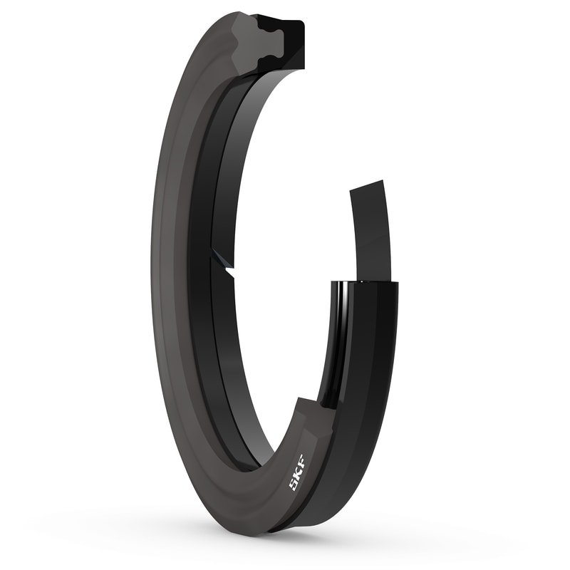 DZR312-4000-500-E2EHydraulic rod seal, with primary and secondary sealing rings and integrated anti-extrusion ring