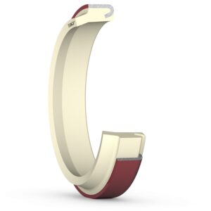 PA 130X145X9X12Polyurethane press-in wiper seal with a single protruding lip and a steel retaining ring