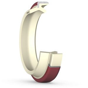 PAD 40X52X7X10Polyurethane press-in wiper seal with double lips and a steel retaining ring