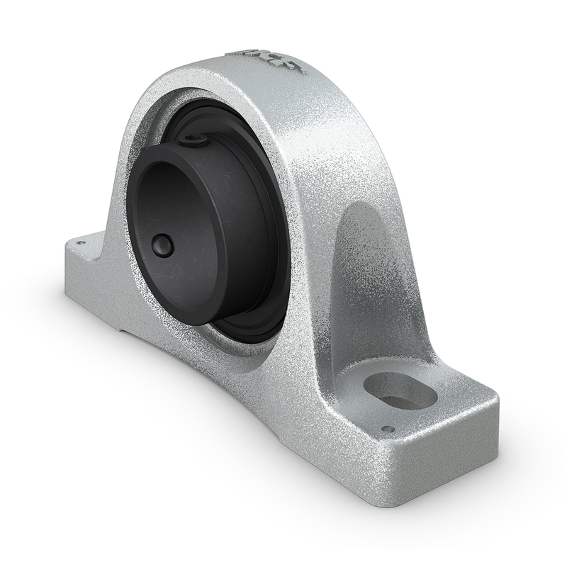 SY 2.3/16 TF/VA201Pillow block ball bearing unit with extended inner ring and set screw locking, high temperature, cast iron, ISO standards