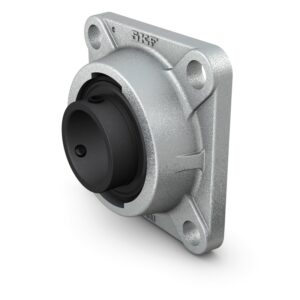FY 1.1/2 TF/VA228Square flanged ball bearing unit with set screw locking, high temperature, cast iron housing, ISO