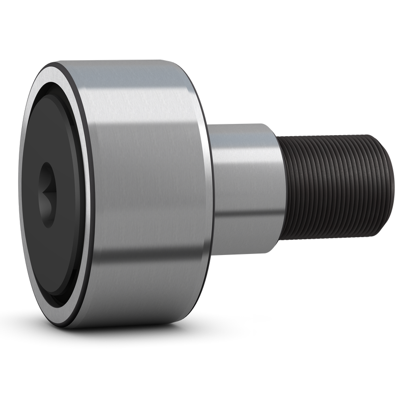 KRE 80 PPCam follower (stud-type track roller) with eccentric collar, integral sealing and relubrication feature