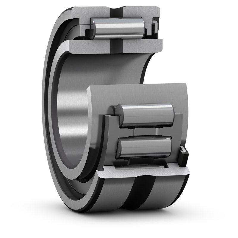 NA 4906 RSSingle row needle roller bearing with machined rings, with flanges and integral sealing
