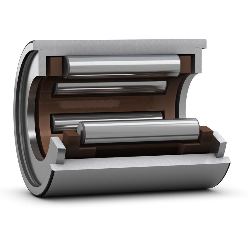 NK 8/12 TNSingle row needle roller bearing with machined rings, with flanges, without inner ring