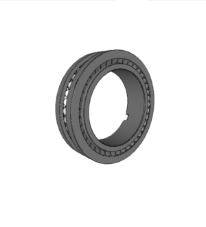 332168Double row tapered roller bearing, TDI design
